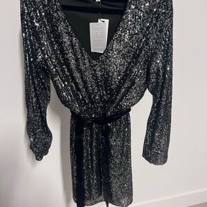 Nordstrom Silver Sequin Dress